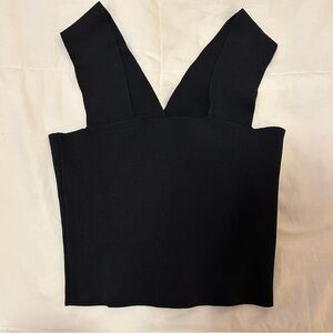 A.L.C. Black Crop Top